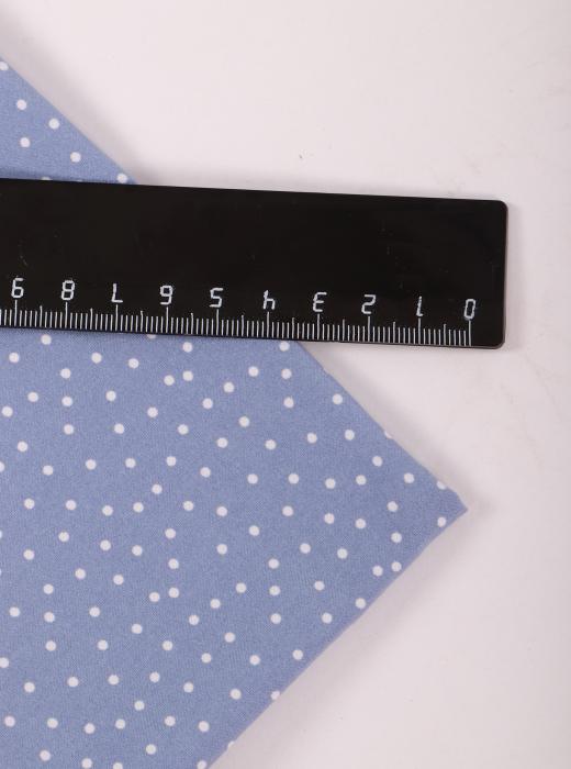 Индо принт "Средний горох" (БЕЛЫЙ ГОРОХ НА НЕБЕСНО-СИНЕМ - 0,2 СМ - 4)
