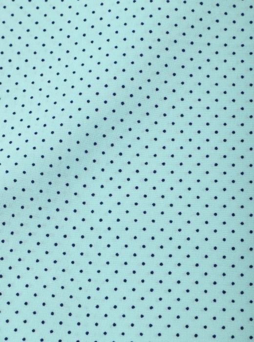 Индо принт "Крапинки" (СИНИЙ ГОРОХ НА БИРЮЗОВОМ - 0,1 СМ - 13)