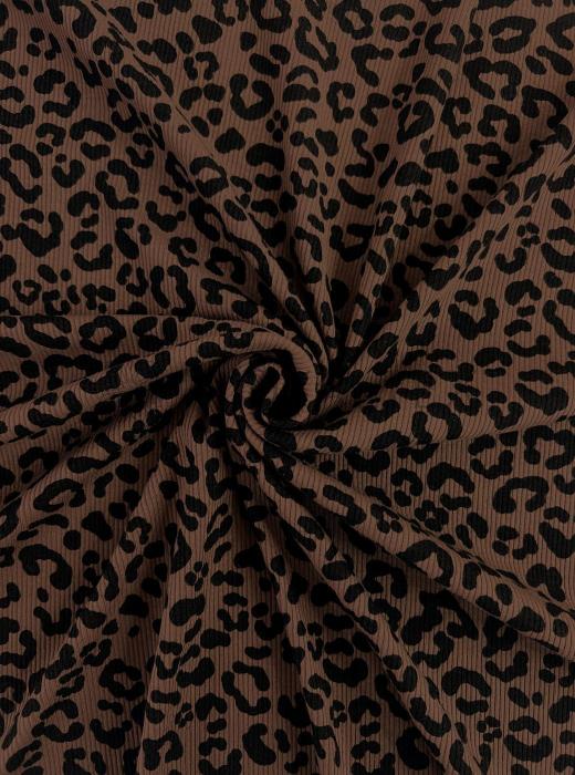 Лапша рибана хлопок принт RT29 (ЛЕОПАРД - 3)