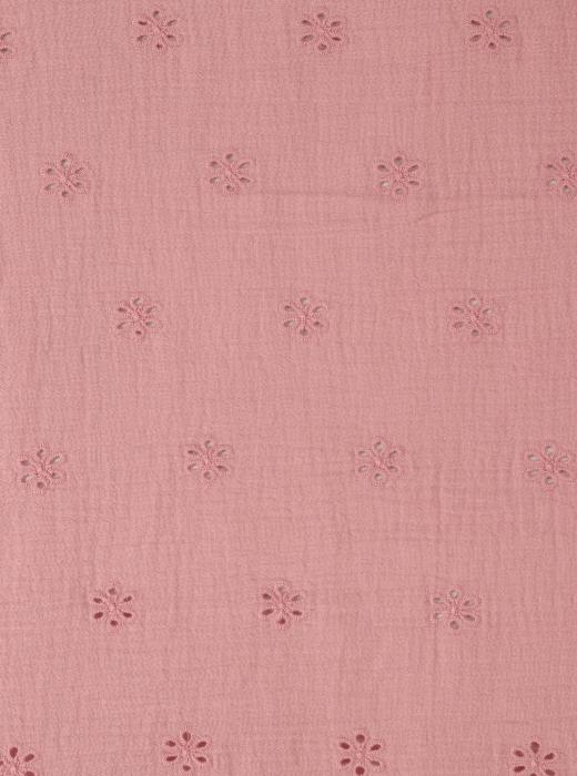 Муслин с вышивкой (РОЗОВЫЙ - 7)