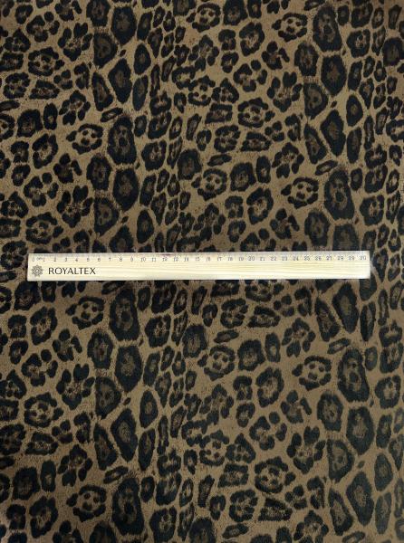 Замша принт RT47 (ЛЕОПАРД ТЕМНЫЙ)