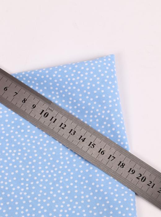 Софт принт "Песок" (БЕЛЫЙ ГОРОХ НА ГОЛУБОМ - 0,2 СМ - 1)