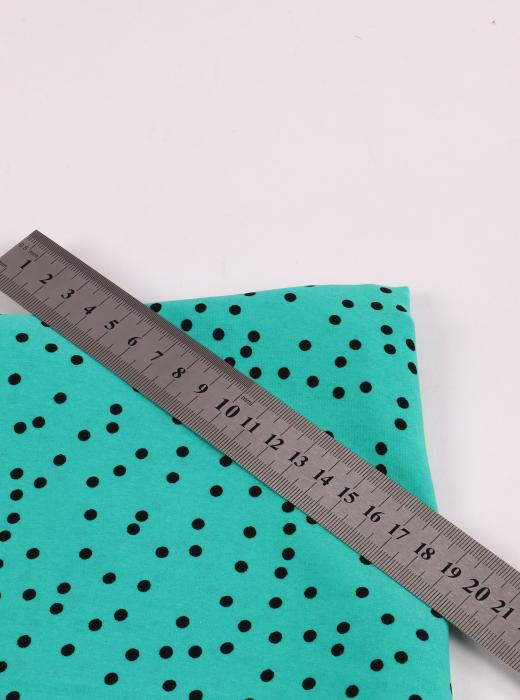 Софт принт "Средний горох" (ЧЕРНЫЙ ГОРОХ НА МЯТНОМ - 0,4 СМ - 11)