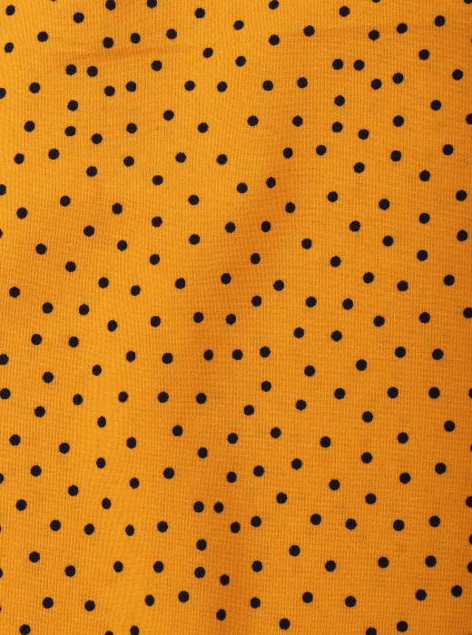 Индо принт "Средний горох" (ЧЕРНЫЙ ГОРОХ НА ЖЕЛТОМ - 0,2 СМ - 24)