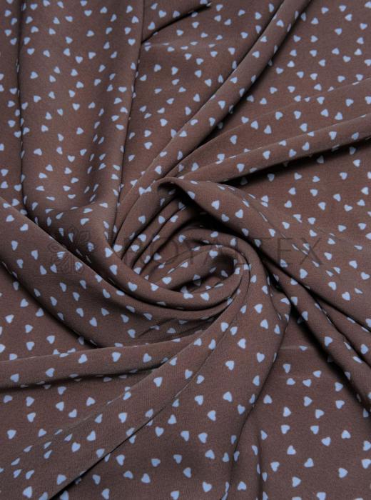 Софт принт (КОРИЧНЕВЫЙ "МЕЛКИЕ СЕРДЦА" - 12)