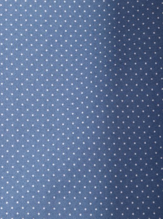 Индо принт "Крапинки" (БЕЛЫЙ ГОРОХ НА СИНЕМ - 0,1 СМ - 21)
