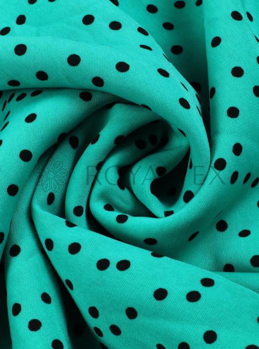 Софт принт "Средний горох" (ЧЕРНЫЙ ГОРОХ НА МЯТНОМ - 0,4 СМ - 11)