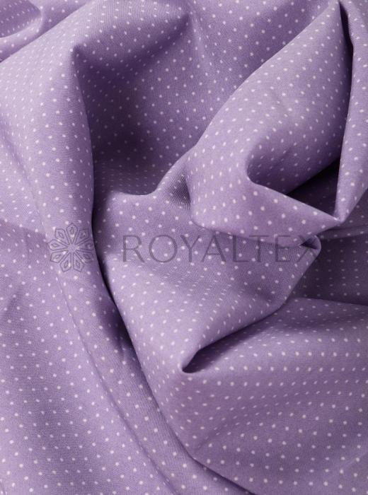 Индо принт "Крапинки" (БЕЛЫЙ ГОРОХ НА СИРЕНЕВОМ - 0,1 СМ - 22)