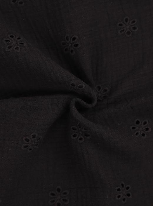 Муслин с вышивкой (ЧЕРНЫЙ - 21)