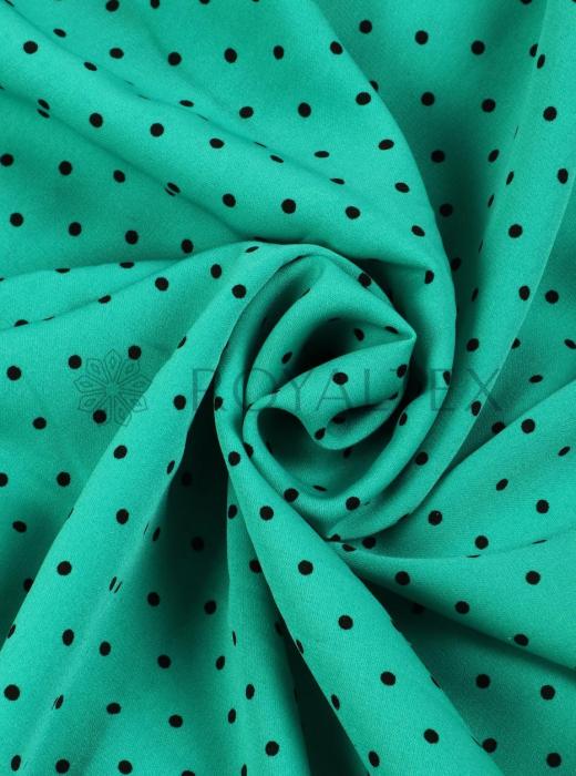 Софт принт "Средний горох" (ЧЕРНЫЙ ГОРОХ НА МЯТНОМ - 0,3 СМ - 7)