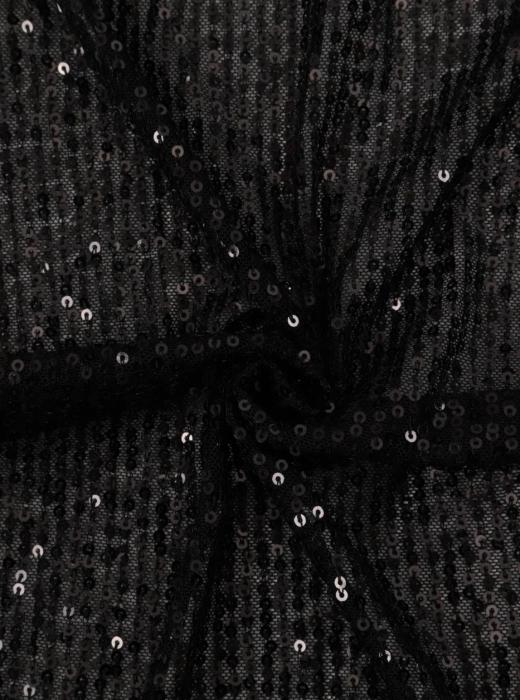 Пайетки на сетке (ЧЕРНЫЙ - 7)