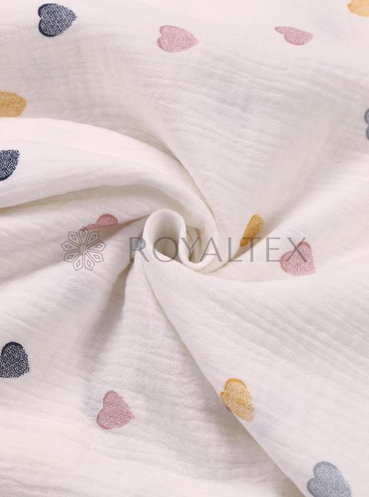Муслин принт (СЕРДЦА - 14)