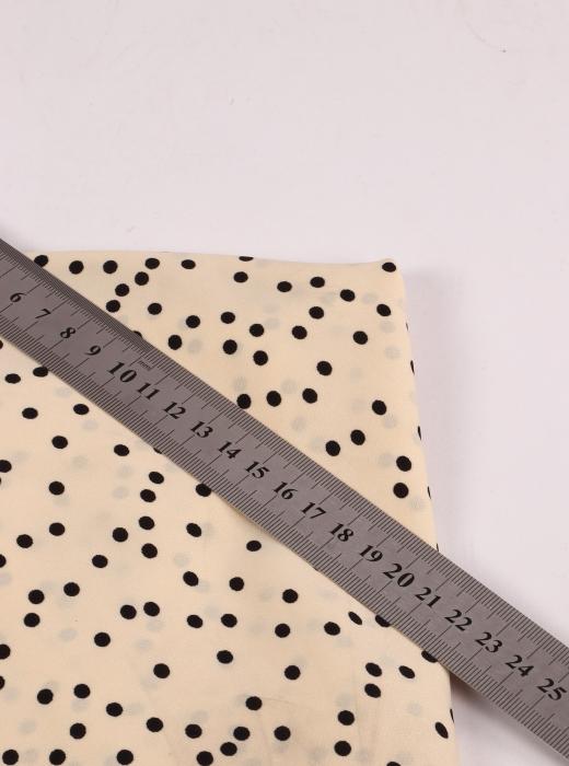 Софт принт "Средний горох" (ЧЕРНЫЙ ГОРОХ НА ВАНИЛЬНОМ - 0,4 СМ - 4)