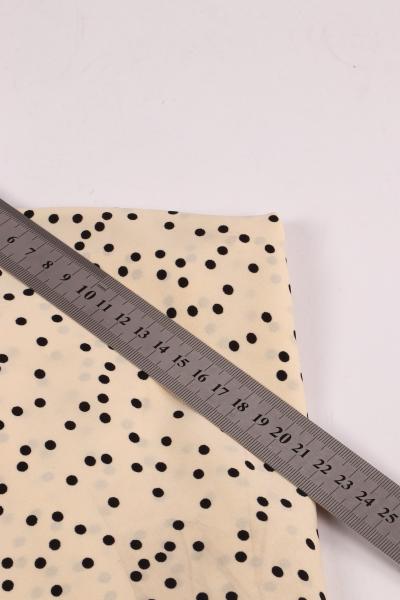 Софт принт "Средний горох" (ЧЕРНЫЙ ГОРОХ НА ВАНИЛЬНОМ - 0,4 СМ - 4)