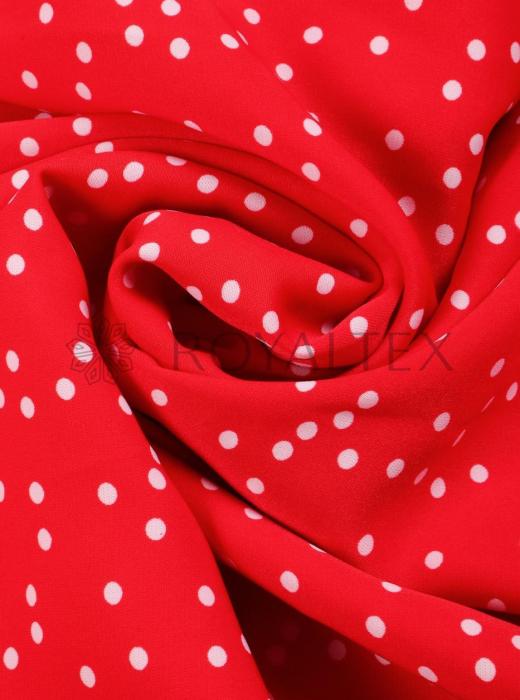 Софт принт "Средний горох" (БЕЛЫЙ ГОРОХ НА КРАСНОМ - 0,4 СМ - 10)