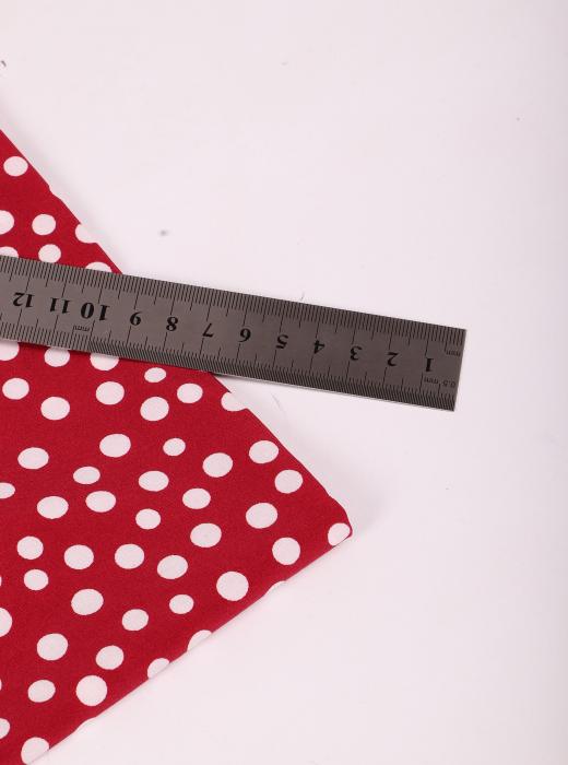 Индо принт "Рассыпной горох" (БЕЛЫЙ ГОРОХ НА МАЛИНОВОМ - ОТ 0,5 ДО 0,7 СМ - 31)