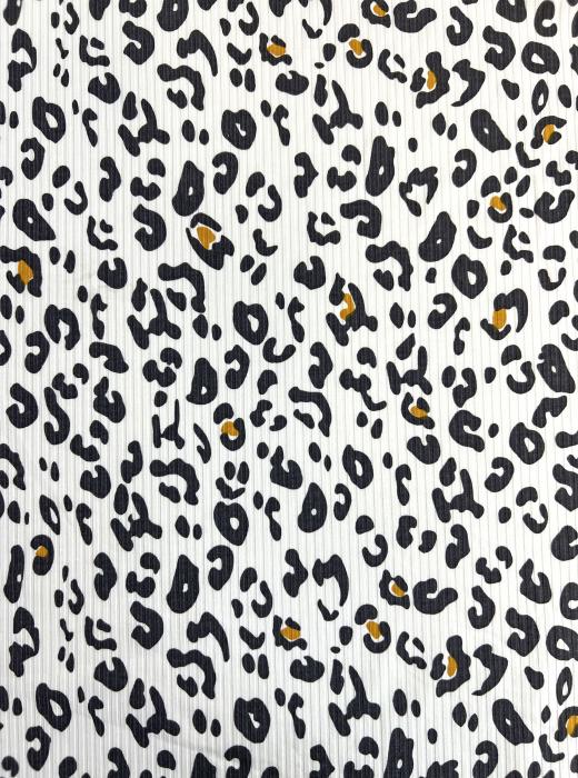 Лапша принт вискозная RT40 (ЛЕОПАРД ЧЕРНЫЙ)