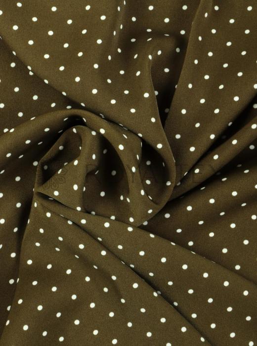 Софт принт "Средний горох" (БЕЛЫЙ ГОРОХ НА ХАКИ - 0,3 СМ - 1)