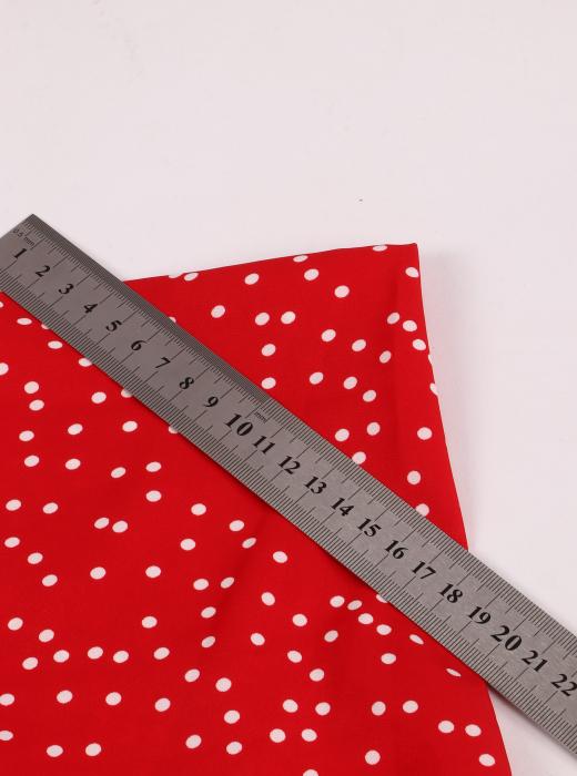 Софт принт "Средний горох" (БЕЛЫЙ ГОРОХ НА КРАСНОМ - 0,4 СМ - 10)