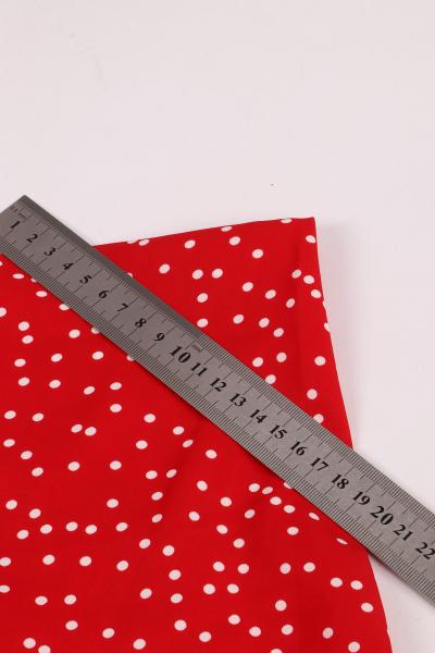 Софт принт "Средний горох" (БЕЛЫЙ ГОРОХ НА КРАСНОМ - 0,4 СМ - 10)