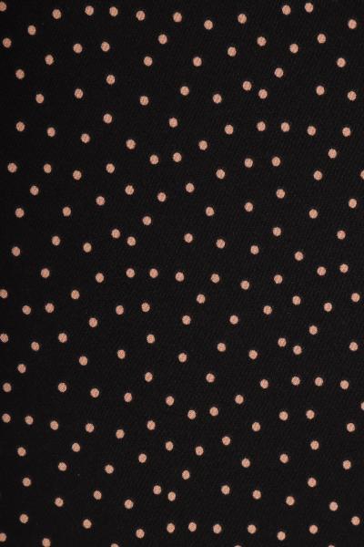 Индо принт "Средний горох" (БЕЖЕВЫЙ ГОРОХ НА ЧЕРНОМ - 0,2 СМ - 39)