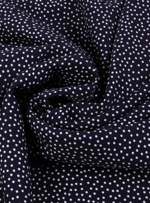 Софт принт "Песок" (БЕЛЫЙ ГОРОХ НА ТЕМНО-СИНЕМ - 0,2 СМ - 3)