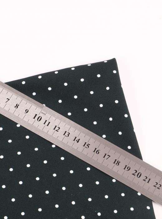 Софт принт "Средний горох" (БЕЛЫЙ ГОРОХ НА ТЕМНО-ЗЕЛЕНОМ - 0,3 СМ - 11)