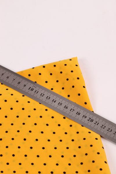 Софт принт "Средний горох" (ЧЕРНЫЙ ГОРОХ НА ЖЕЛТОМ - 0,3 СМ - 2)