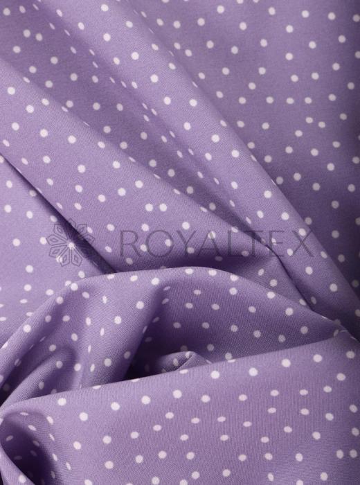 Индо принт "Средний горох" (БЕЛЫЙ ГОРОХ НА СИРЕНЕВОМ - 0,2 СМ - 39А)