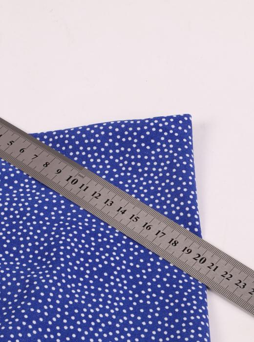 Софт принт "Песок" (БЕЛЫЙ ГОРОХ НА СИНЕМ - 0,2 СМ - 8)