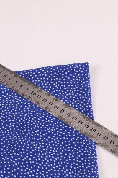 Софт принт "Песок" (БЕЛЫЙ ГОРОХ НА СИНЕМ - 0,2 СМ - 8)