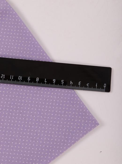 Индо принт "Крапинки" (БЕЛЫЙ ГОРОХ НА СИРЕНЕВОМ - 0,1 СМ - 22)