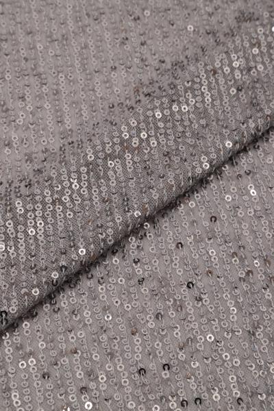 Пайетки на сетке (СЕРЫЙ - 6)