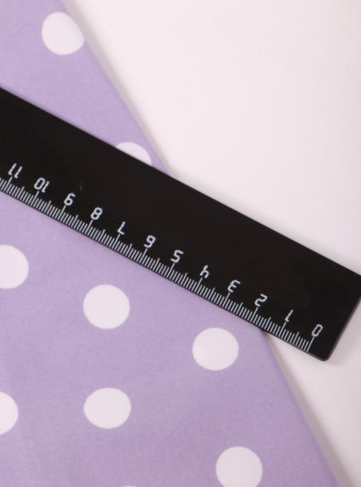 Индо принт "Крупных горох" (БЕЛЫЙ ГОРОХ НА СИРЕНЕВОМ - 1,5 СМ - 31)