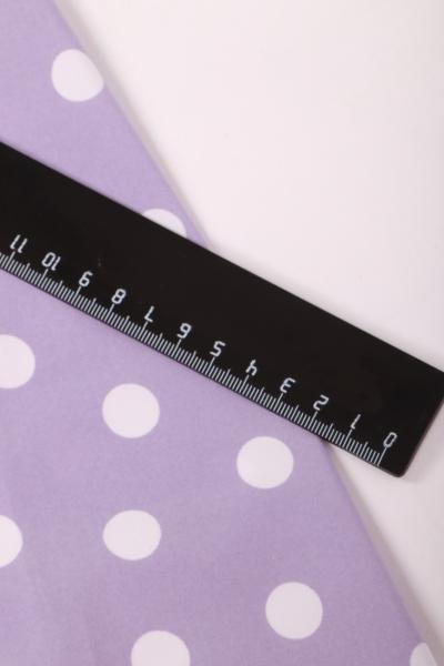 Индо принт "Крупных горох" (БЕЛЫЙ ГОРОХ НА СИРЕНЕВОМ - 1,5 СМ - 31)