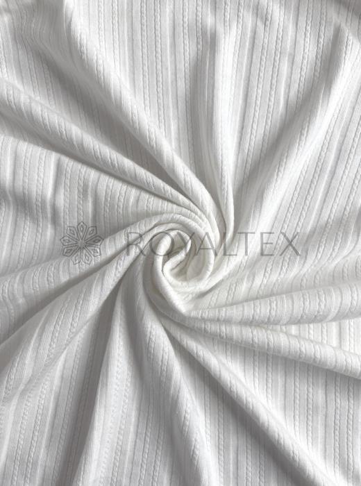 Ажурный трикотаж Косичка RT27 (БЕЛЫЙ)