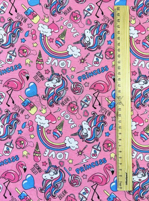 30/1 ОЕ Кулирная гладь 100% х/б (7020 V-01 РОЗОВЫЙ. ПРИНЦЕССА - 740000)