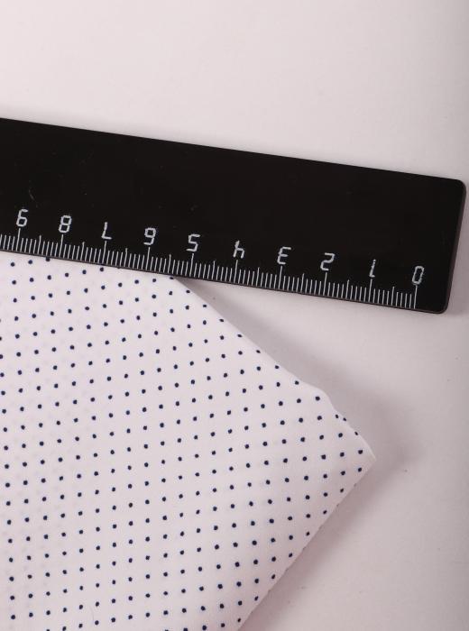 Индо принт "Крапинки" (СИНИЙ ГОРОХ НА БЕЛОМ - 0,1 СМ - 3)