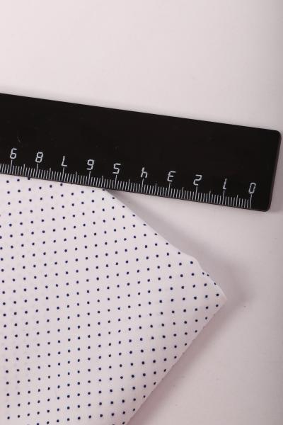 Индо принт "Крапинки" (СИНИЙ ГОРОХ НА БЕЛОМ - 0,1 СМ - 3)