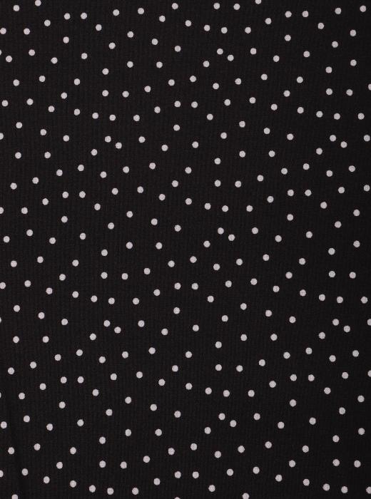 Индо принт "Средний горох" (БЕЛЫЙ ГОРОХ НА ЧЕРНОМ - 0,2 СМ - 16)