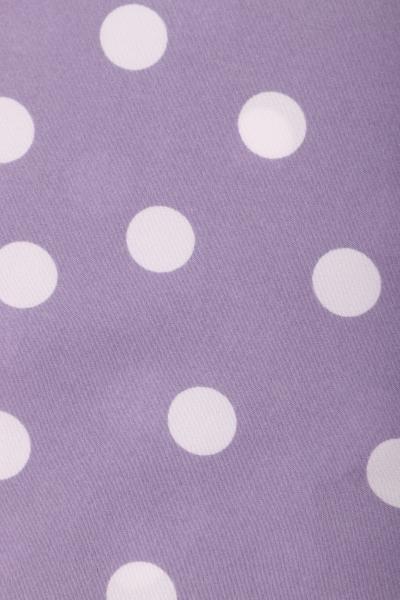 Индо принт "Крупных горох" (БЕЛЫЙ ГОРОХ НА СИРЕНЕВОМ - 1,5 СМ - 31)