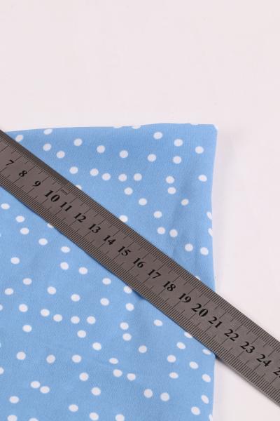 Софт принт "Средний горох" (БЕЛЫЙ ГОРОХ НА ГОЛУБОМ - 0,4 СМ - 1)