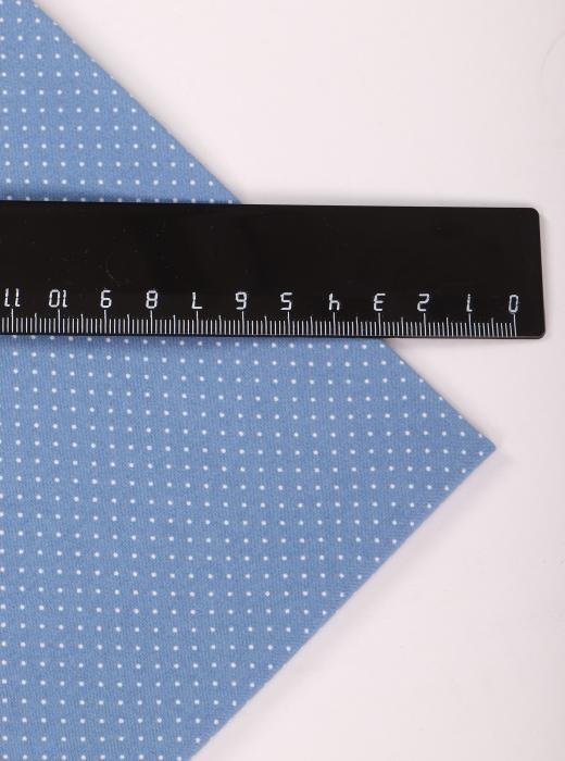 Индо принт "Крапинки" (БЕЛЫЙ ГОРОХ НА СИНЕМ - 0,1 СМ - 21)