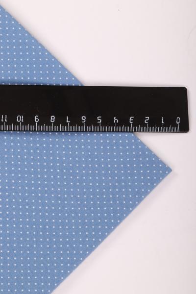 Индо принт "Крапинки" (БЕЛЫЙ ГОРОХ НА СИНЕМ - 0,1 СМ - 21)