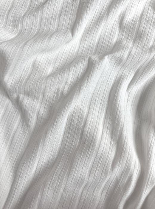 Ажурный трикотаж Косичка RT27 (БЕЛЫЙ)