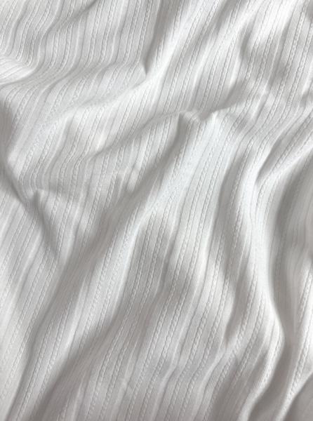 Ажурный трикотаж Косичка RT27 (БЕЛЫЙ)