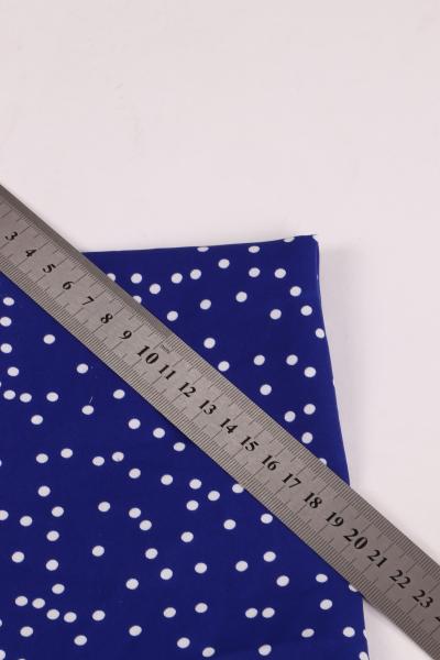 Софт принт "Средний горох" (БЕЛЫЙ ГОРОХ НА СИНЕМ - 0,4 СМ - 8)