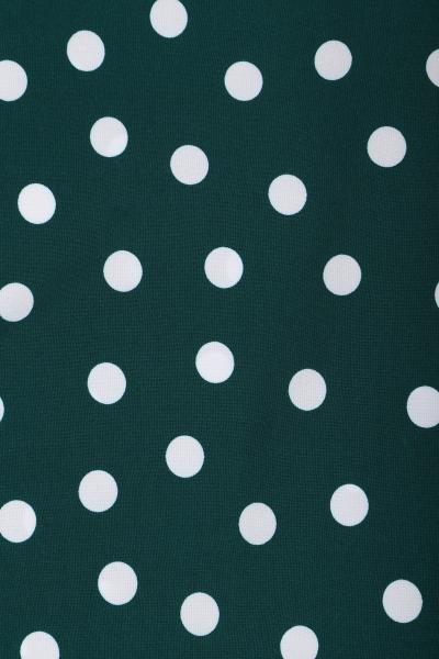 Индо принт "Крупных горох" (БЕЛЫЙ ГОРОХ НА ЗЕЛЕНОМ - 1,5 СМ - 26)