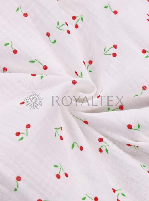Муслин принт (ВИШНЯ - 12)