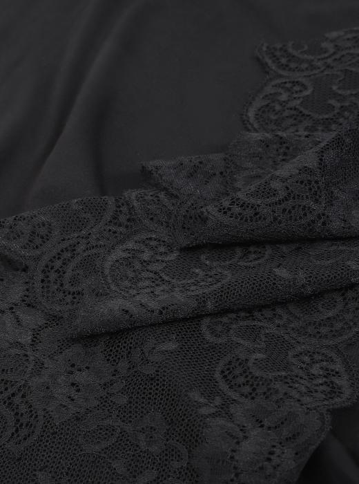 Кружево RT7 (ЦВЕТЫ ЧЕРНЫЙ - 1)